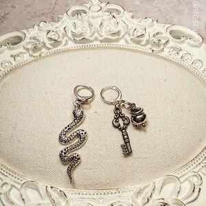 Snake‎ & Cauldron Earrings